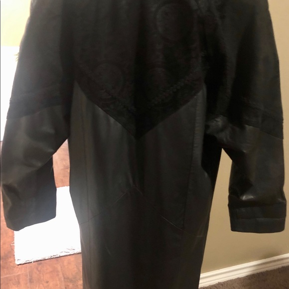 LNR genuine leather trench coat - Picture 2 of 16